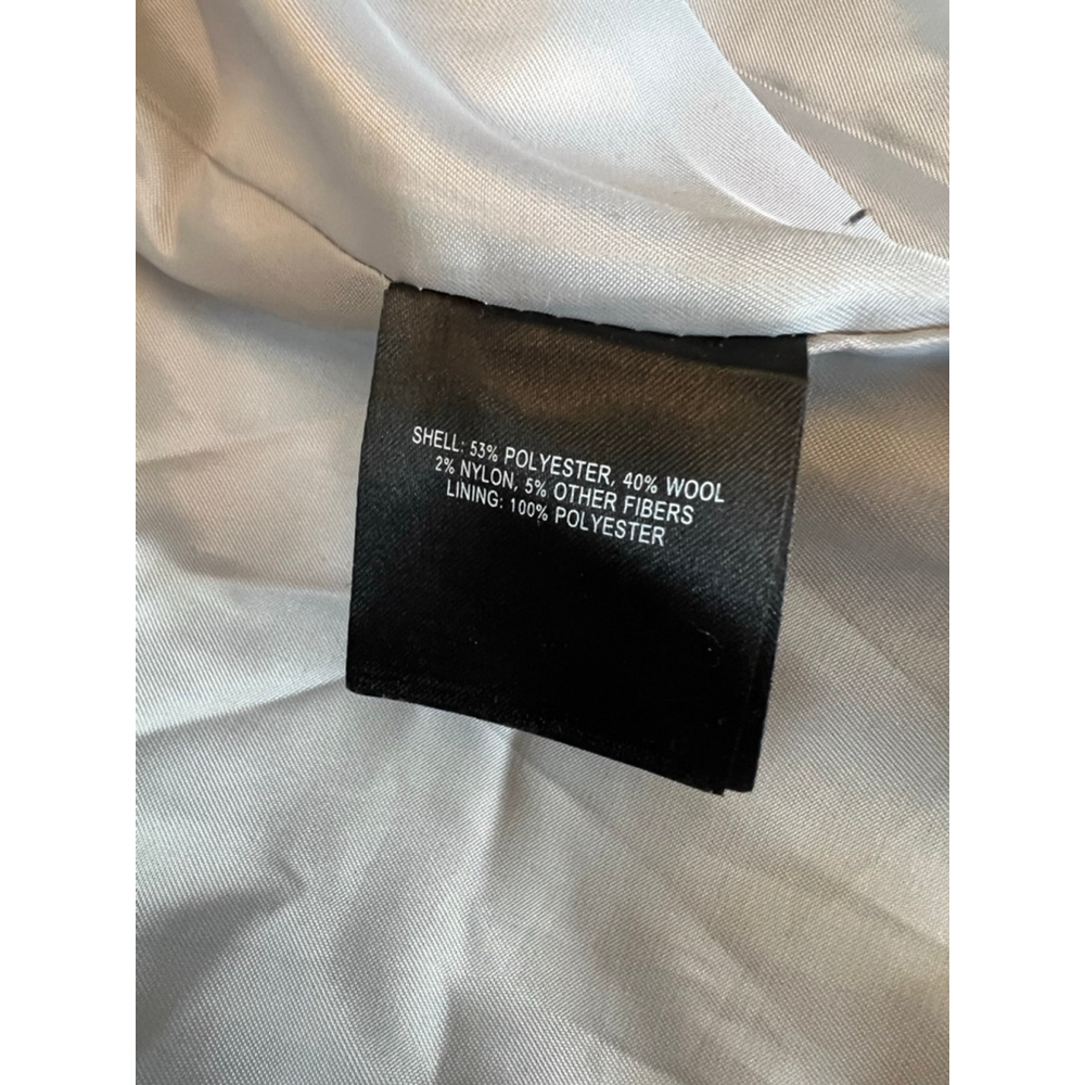 Women's T Tahari Gray Wool Blend Pea Coat M - Picture 11 of 12